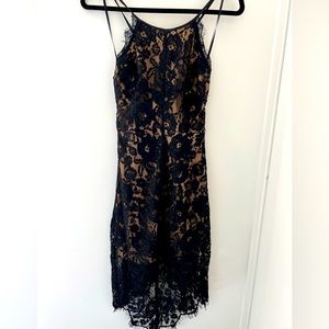 Pookie&Sebastian Black&cream lace dress